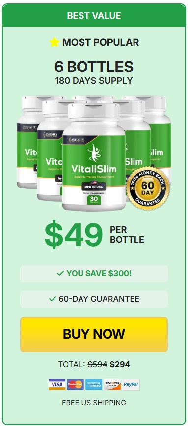 VitaliSlim 6 Bottle Price